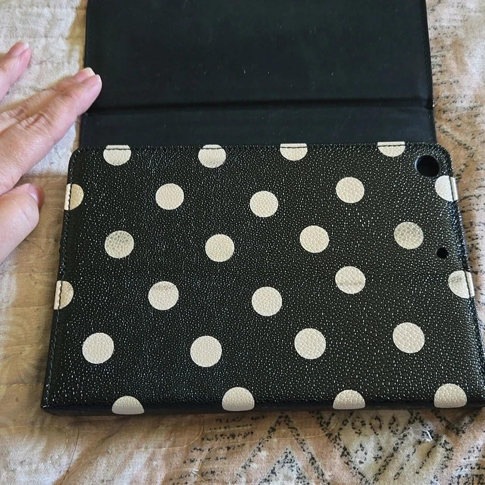 Kate Spade Black and White Polka Dot IPad Mini Case With Keyboard